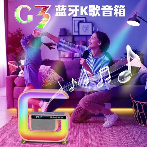 G3 Smart Bluetooth Speaker Wireless Charging Colorful Atmosphere Light Bluetooth Audio Home Bedside Colorful Light
