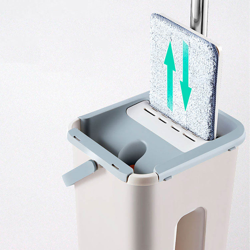 Self-Wringing Flat Spin Mop & Bucket Set – Hands-Free Floor Cleaning