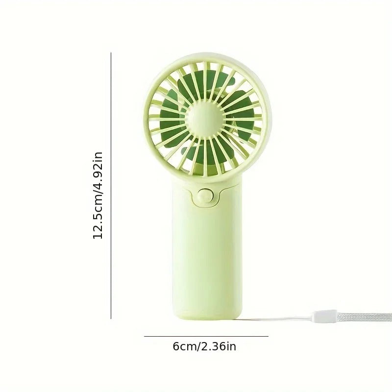 Mini Portable Handheld Fan – Quiet Rechargeable Personal Cooling Fan