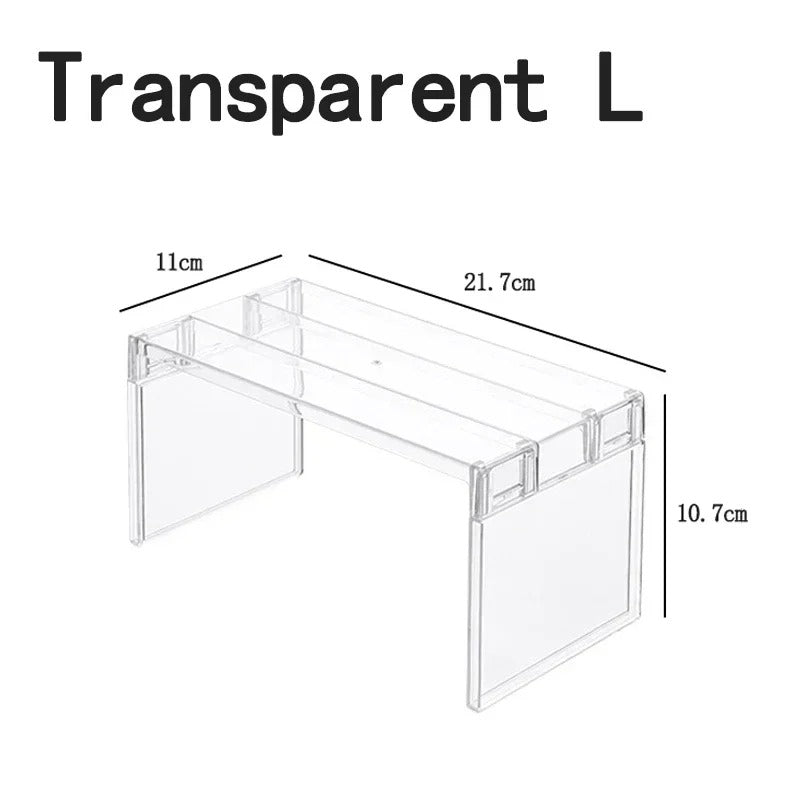 Expandable Under-Cabinet Shelf Organiser – Adjustable Kitchen Storage Rack