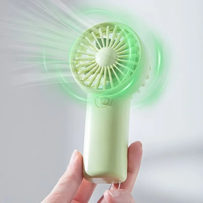 Mini Portable Handheld Fan – Quiet Rechargeable Personal Cooling Fan