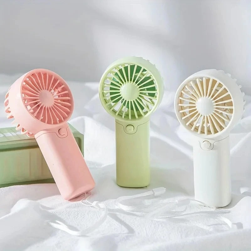 Mini Portable Handheld Fan – Quiet Rechargeable Personal Cooling Fan