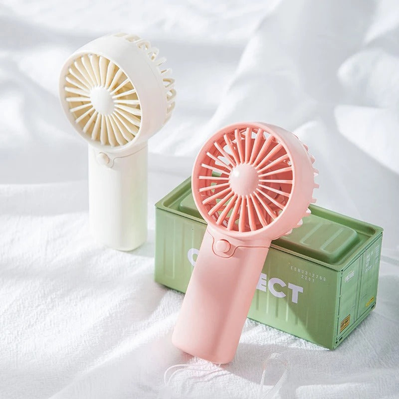 Mini Portable Handheld Fan – Quiet Rechargeable Personal Cooling Fan