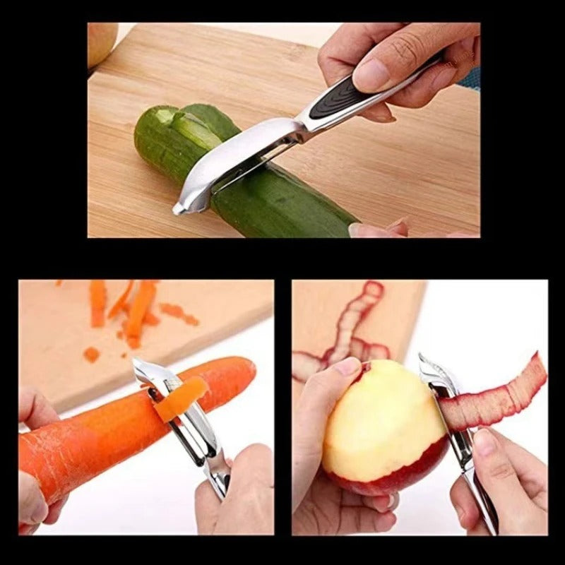 3-in-1 Fruit &amp; Vegetable Peeler with Potato Eye Remover