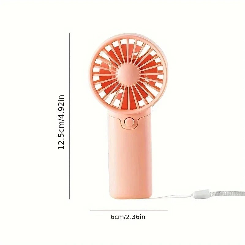 Mini Portable Handheld Fan – Quiet Rechargeable Personal Cooling Fan