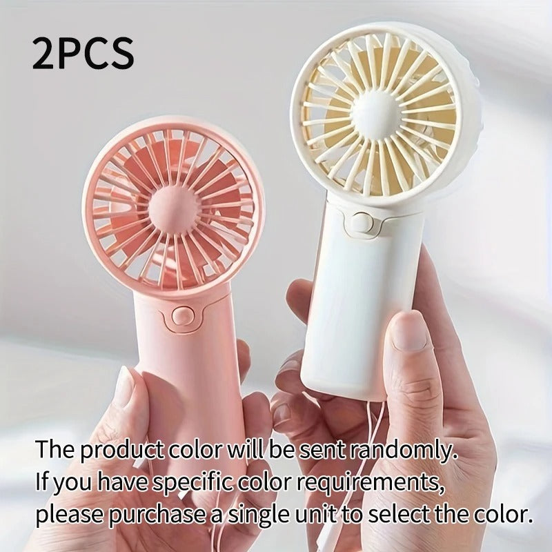 Mini Portable Handheld Fan – Quiet Rechargeable Personal Cooling Fan
