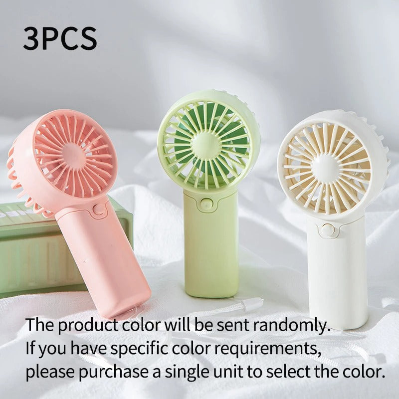 Mini Portable Handheld Fan – Quiet Rechargeable Personal Cooling Fan